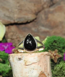 Shungite .925 Sterling Silver Ring Size 7