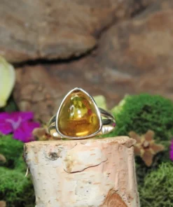 Citrine .925 Sterling Silver Ring Size 5