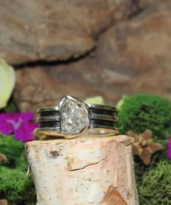 Herkimer Diamond .925 Sterling Silver Ring Size 10