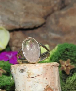Morganite .925 Sterling Silver Ring Size 8