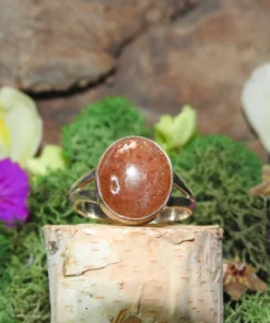 Sunstone .925 Sterling Silver Ring Size 8