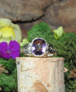Amethyst .925 Sterling Silver Ring Size 6