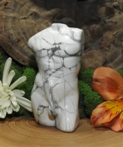 Howlite Male Body Carving