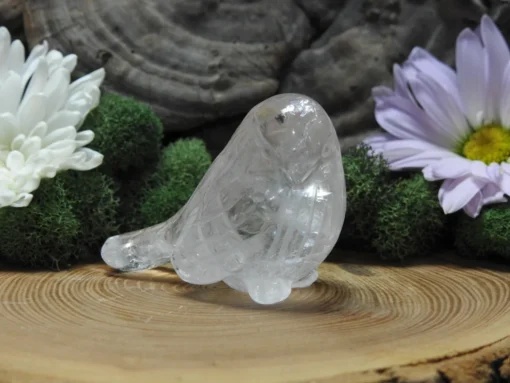 Crystal Quartz Bird Carving