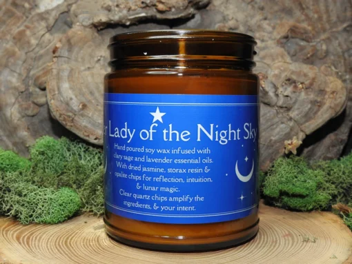 Silver Lady of the Night Sky Soy Candle