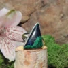 Azurite/Malachite Sterling Silver Ring Size 9