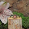 Watermelon Tourmaline Sterling Silver Ring Size 9