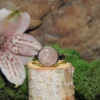 Morganite Sterling Silver Ring Size 9