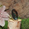 Bloodstone Sterling Silver Ring Size 5
