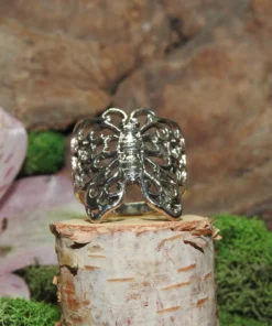 Butterfly Sterling Silver Ring Size 7