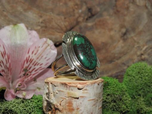 Shattuckite Sterling Silver Ring-Size7 - Image 3