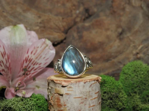 Labradorite Sterling Silver Ring-Size 5