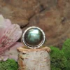 Labradorite Sterling Silver Ring-Size 8