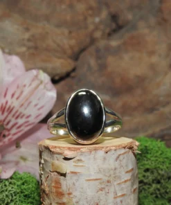 Hematite Sterling Silver Ring-Size 9