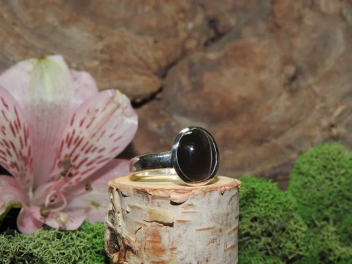 Cat's Eye (chrysoberyl) Sterling Silver Ring-Size 7 - Image 2