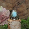 Larimar Sterling Silver Ring-Size 8.5