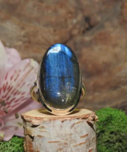Labradorite Sterling Silver Ring-Size 8.5