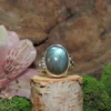 Labradorite Sterling Silver Rings-Size 5