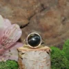 Blue Tiger Eye Sterling Silver Ring-Size 5