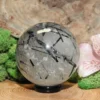Tourmalinated Quartz Sphere