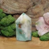Green Flower Agate Tower
