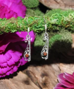 Carnelian .925 Thai Sterling Silver Earrings