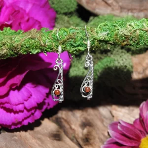 Carnelian .925 Thai Sterling Silver Earrings