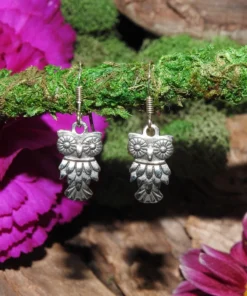 Owl .925 Sterling Silver Earrings