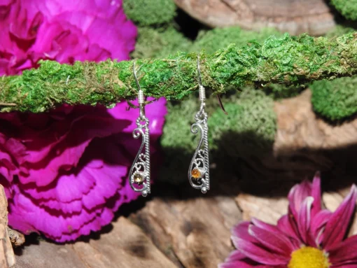 Citrine .925 Thai Sterling Silver Earrings