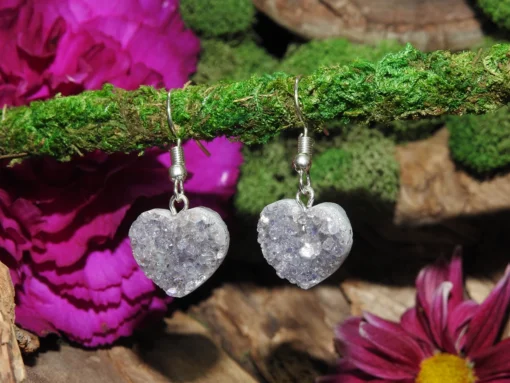 Aura Amethyst Nickel-Free Earrings