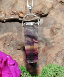 Fluorite .925 Sterling Silver Pendant