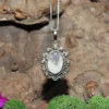 Dendritic Agate .925 Sterling Silver Pendant