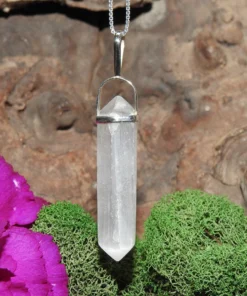 Selenite .925 Sterling Silver Pendant