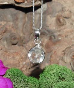 Clear Quartz .925 Sterling Silver Pendant