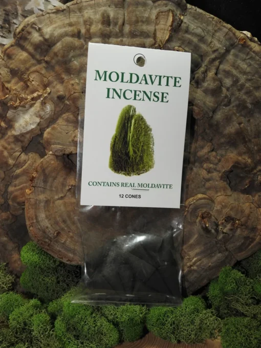 Moldavite Incense Cones