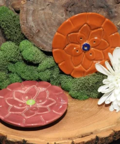 Lotus Flower Ceramic Incense Holder