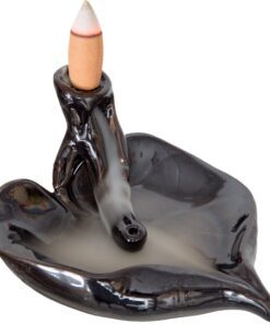 Ceramic Leaf Backflow Incense Burner