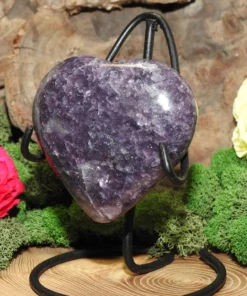 Lepidolite Heart