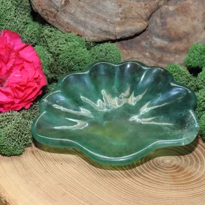 Fluorite Shell Bowl-Fluorescent
