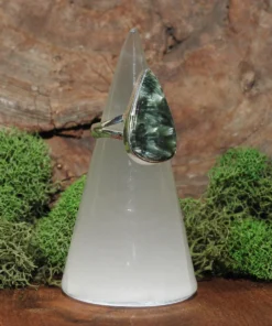 Seraphinite Sterling Silver Ring-Size 5