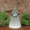 Blue Topaz Sterling Silver Ring-Size 9