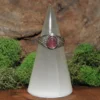 Ruby Sterling Silver Ring-Size 7