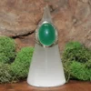 Green Onyx Sterling Silver Ring-Size 7