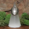 Rose Quartz Sterling Silver Ring- Size 7