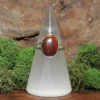 Red Jasper Sterling Silver Ring- Size 10