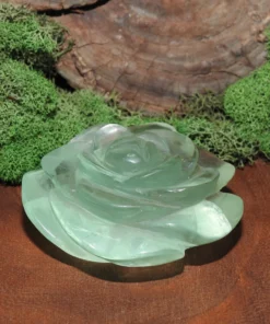 Green Fluorite Flower-Fluorescent