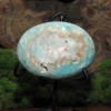 Blue Aragonite Palm Stone-Fluorescent