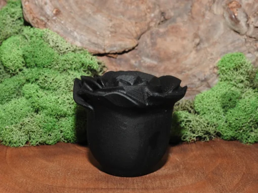 Black Obsidian Rose Carving - Image 2