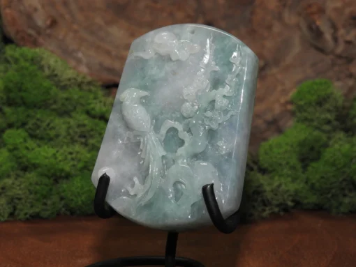 Burmese Jade Bird Carving