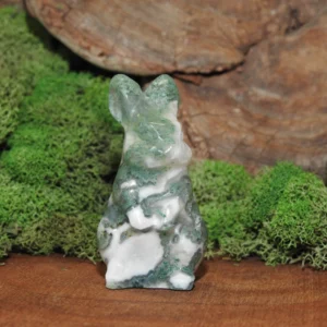 Moss Agate Bunny
